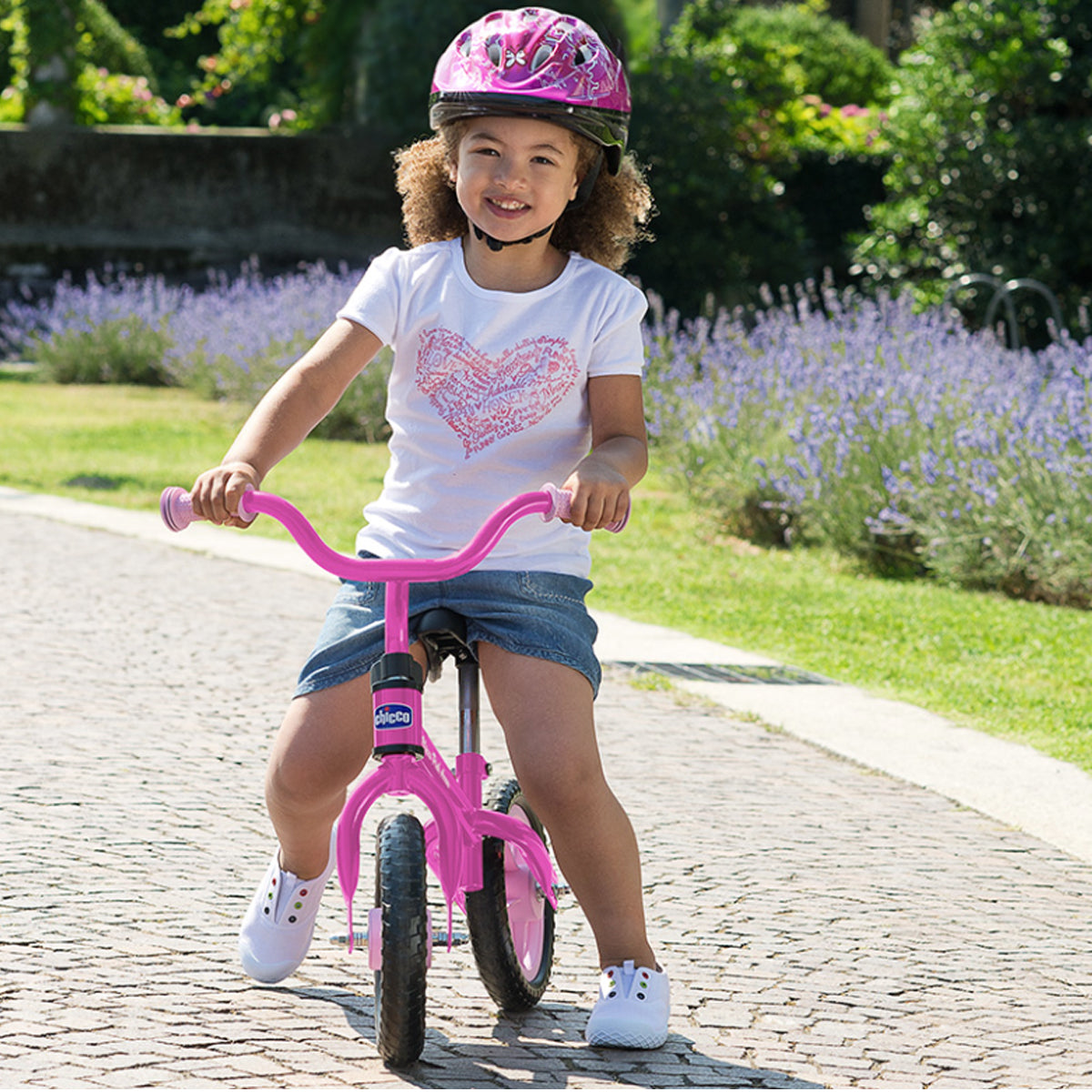 אופני איזון צ'יקו ורוד ולבן | Chicco Balance Bike Pink & White