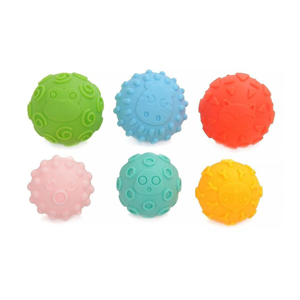 סט כדורי חישה האנגר 6 יח’ | Huanger Texture Ball 6 pcs Colorful