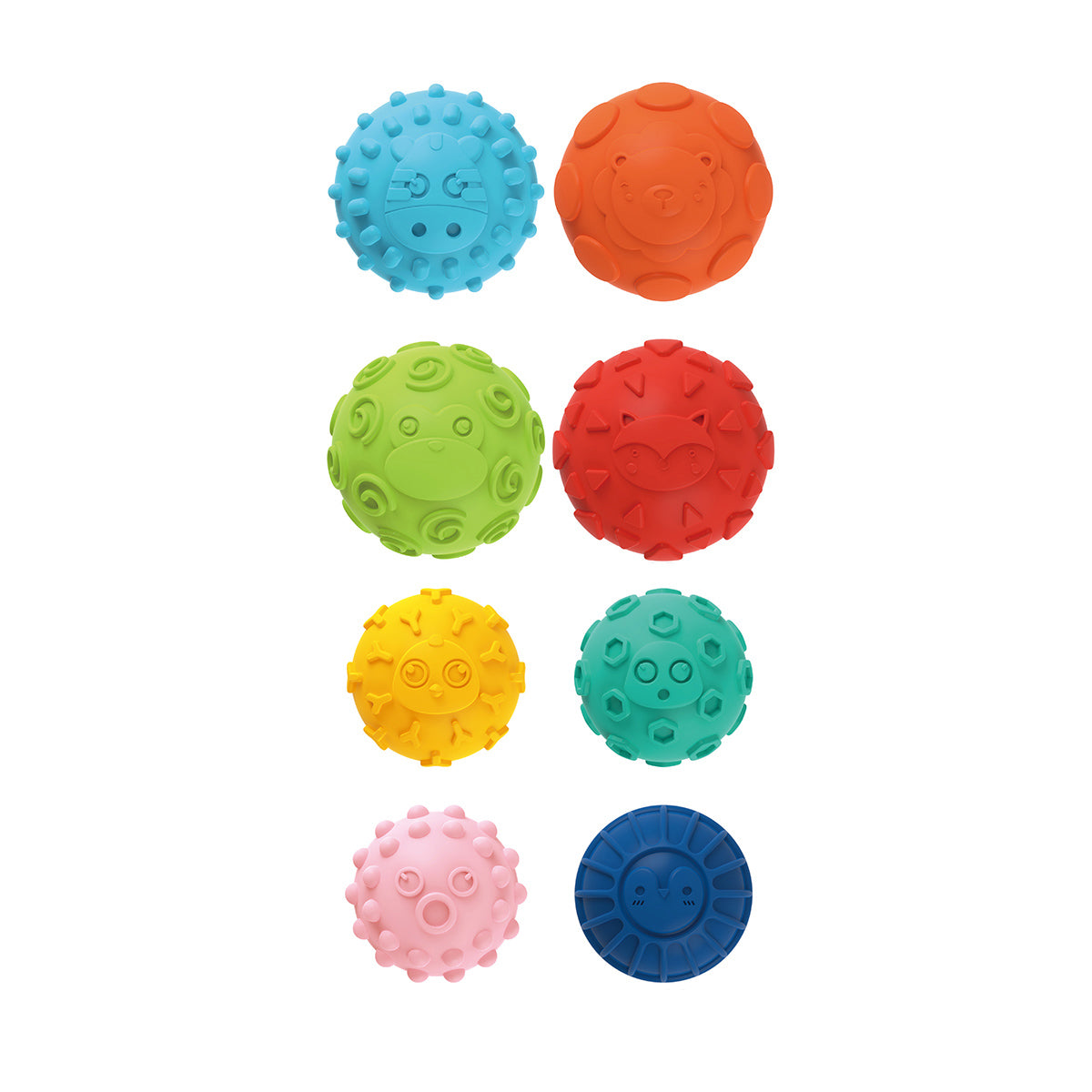 סט כדורי חישה האנגר 8 יח’ | Huanger Texture Ball 8 pcs Colorful