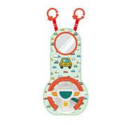 פעלולון הגה עם מראה לרכב האנגר | Huanger Vehicle Mounted Steering Wheel