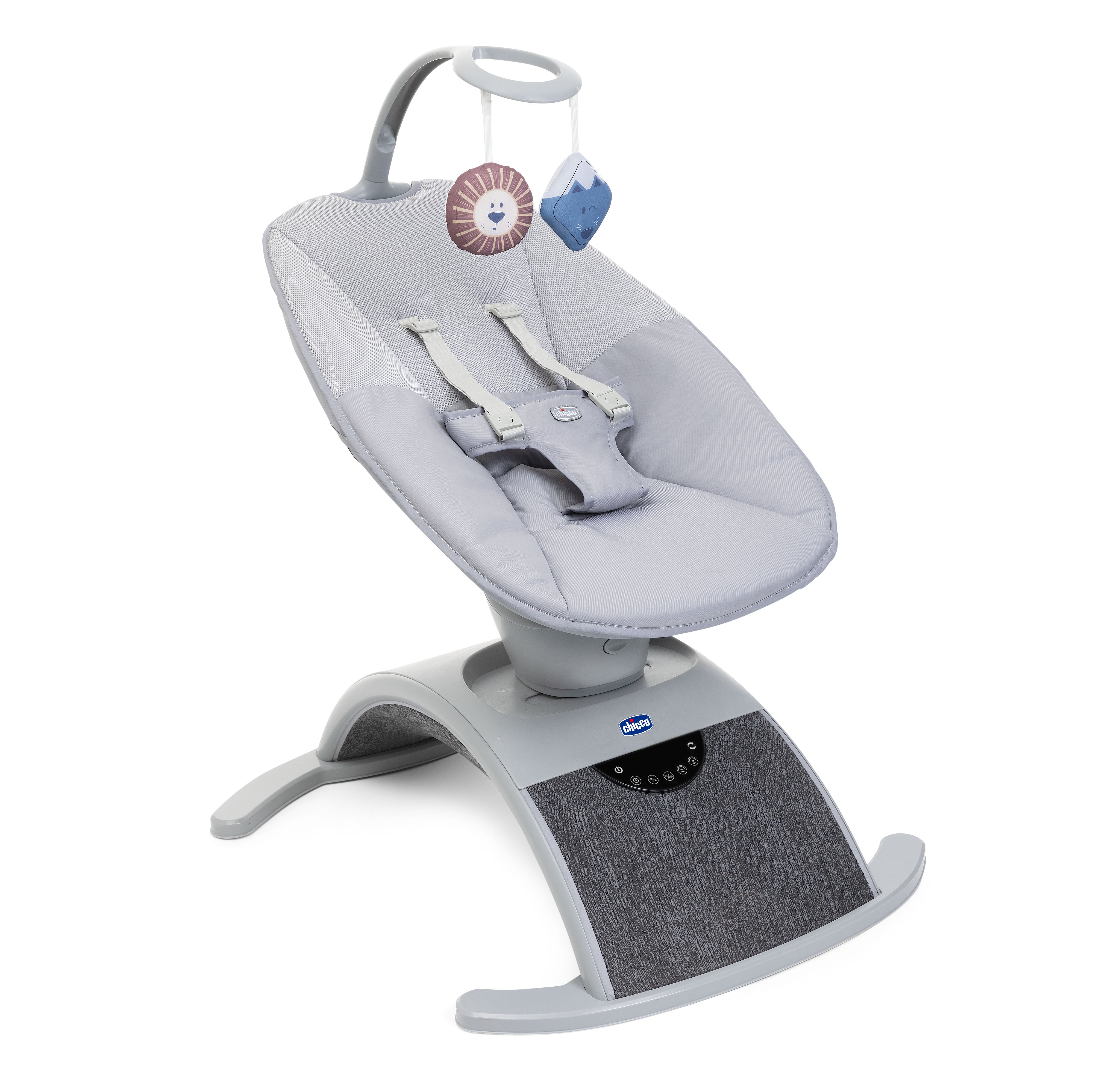 טרמפולינה חשמלית צ'יקו קומפי ווייב אפור | Chicco Comfy Wave Bouncer Silverspring