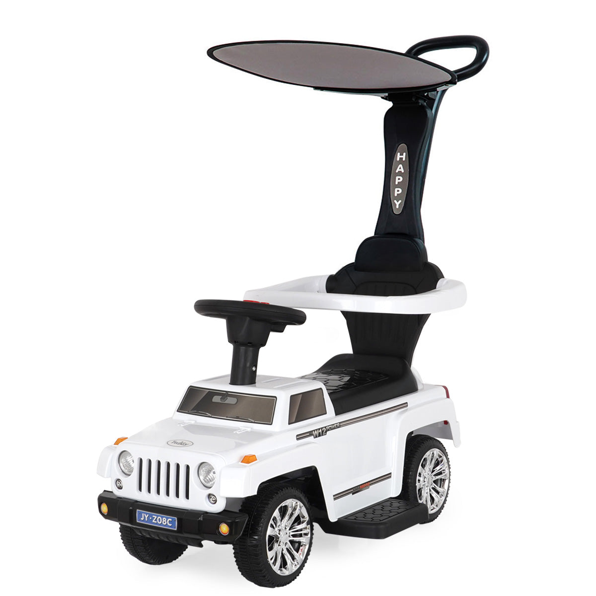 בימבה ג'יפ מוסיקלי עם גגון טוויגי לבן | ™Twigy My First Drive White