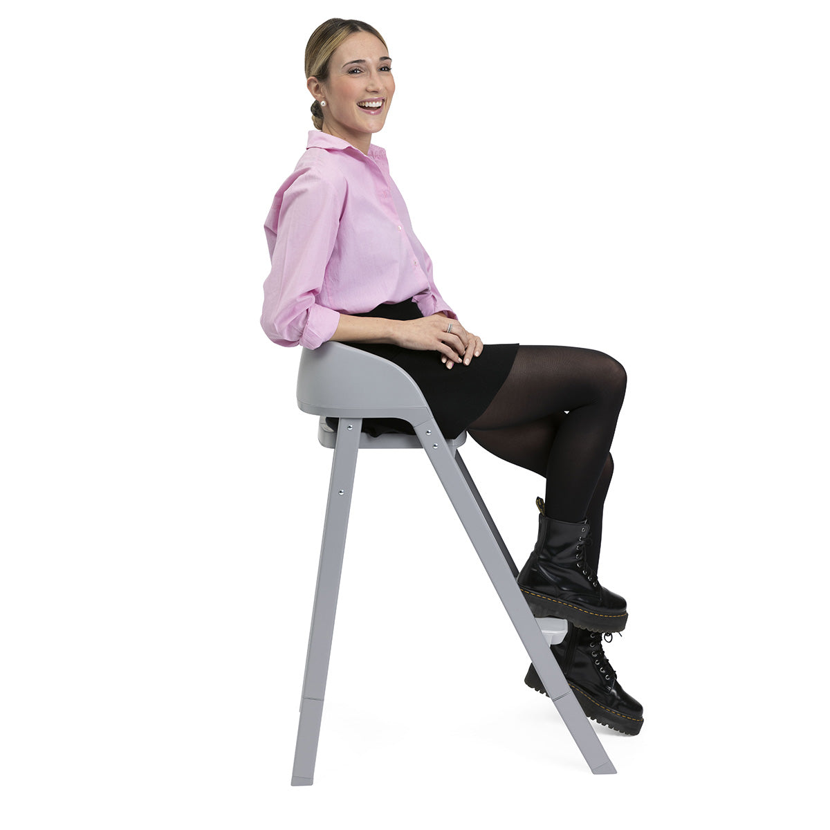 כיסא אוכל גבוה צ'יקו קרשנדו אפ קלאוד  | Chicco Crescendo UP Highchair Steel Cloud RE Lux