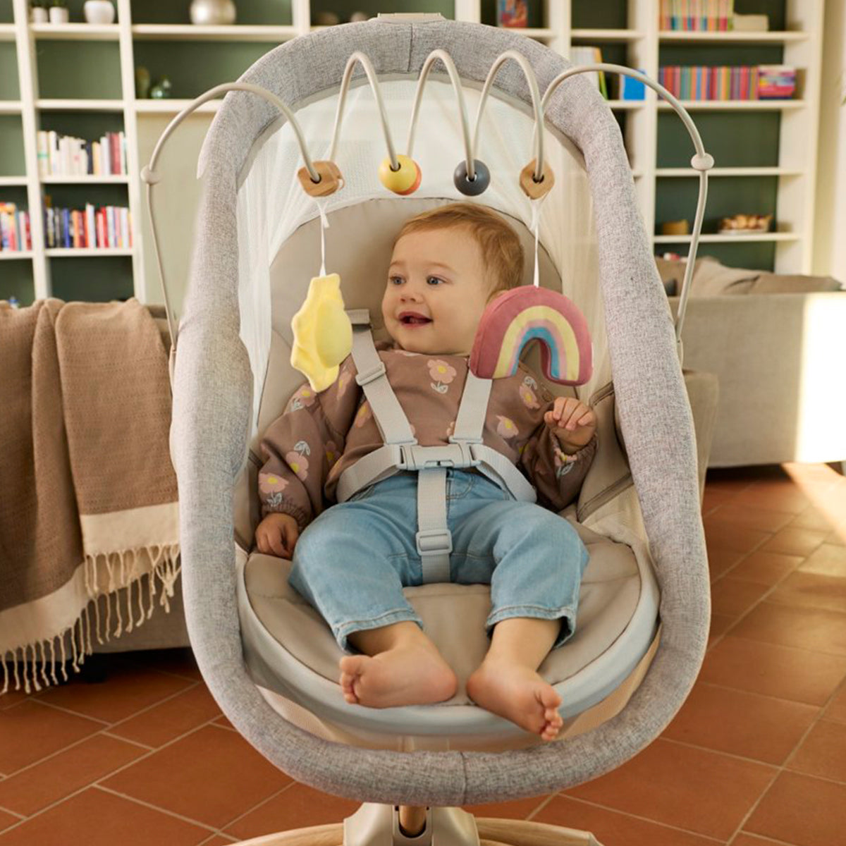 עריסה צ'יקו בייבי האג ארמוניה שמנת פנינה | Chicco Baby Hug Armonia Motherpearl