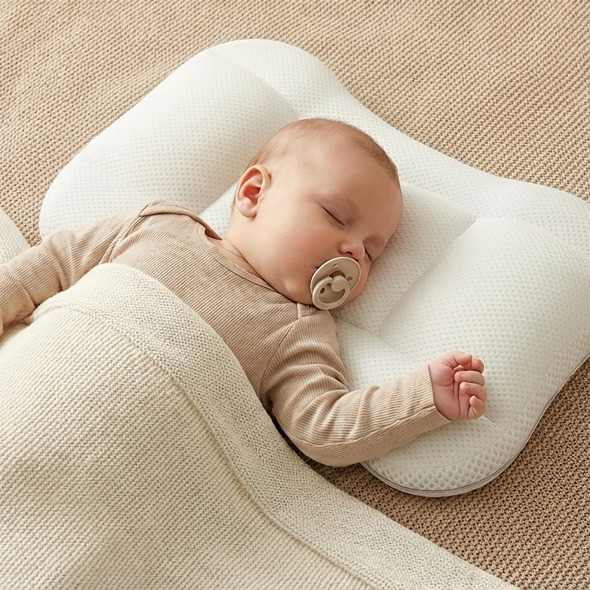 כרית קלאסית לתינוק אולימולי 57X35 ס"מ צבע לבן | Olimoli Baby Pillow Classic 57X35 cm White