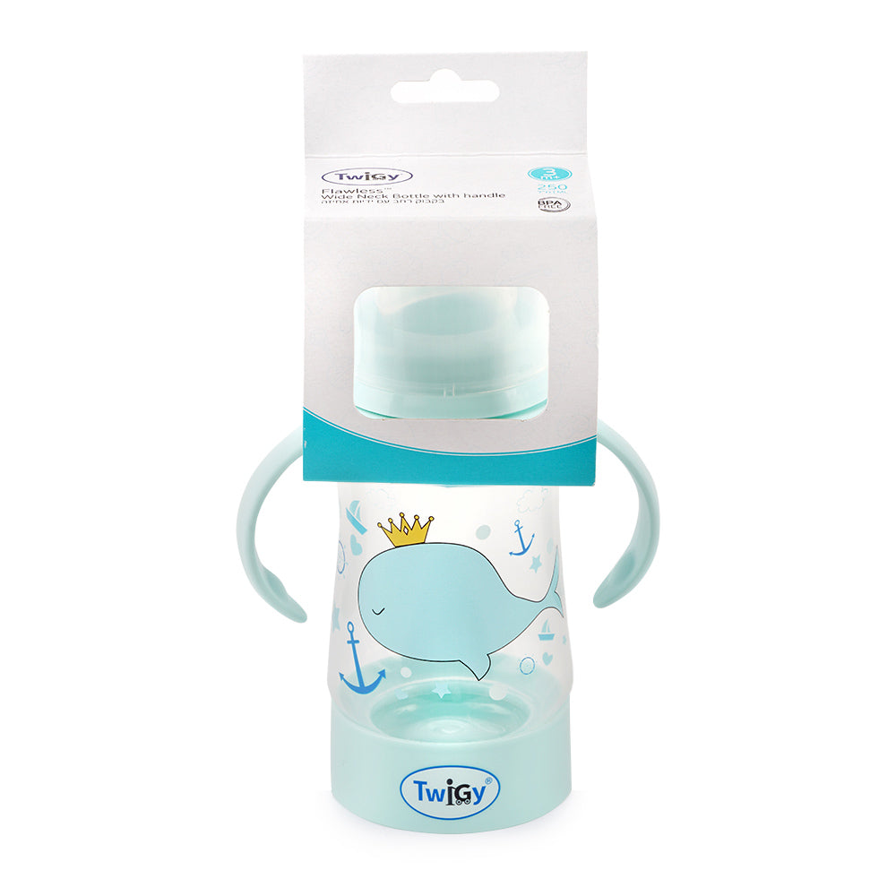 בקבוק טוויגי 250 מ"ל ורוד | Twigy Flawless™ Wide Neck Bottle with handle Pink