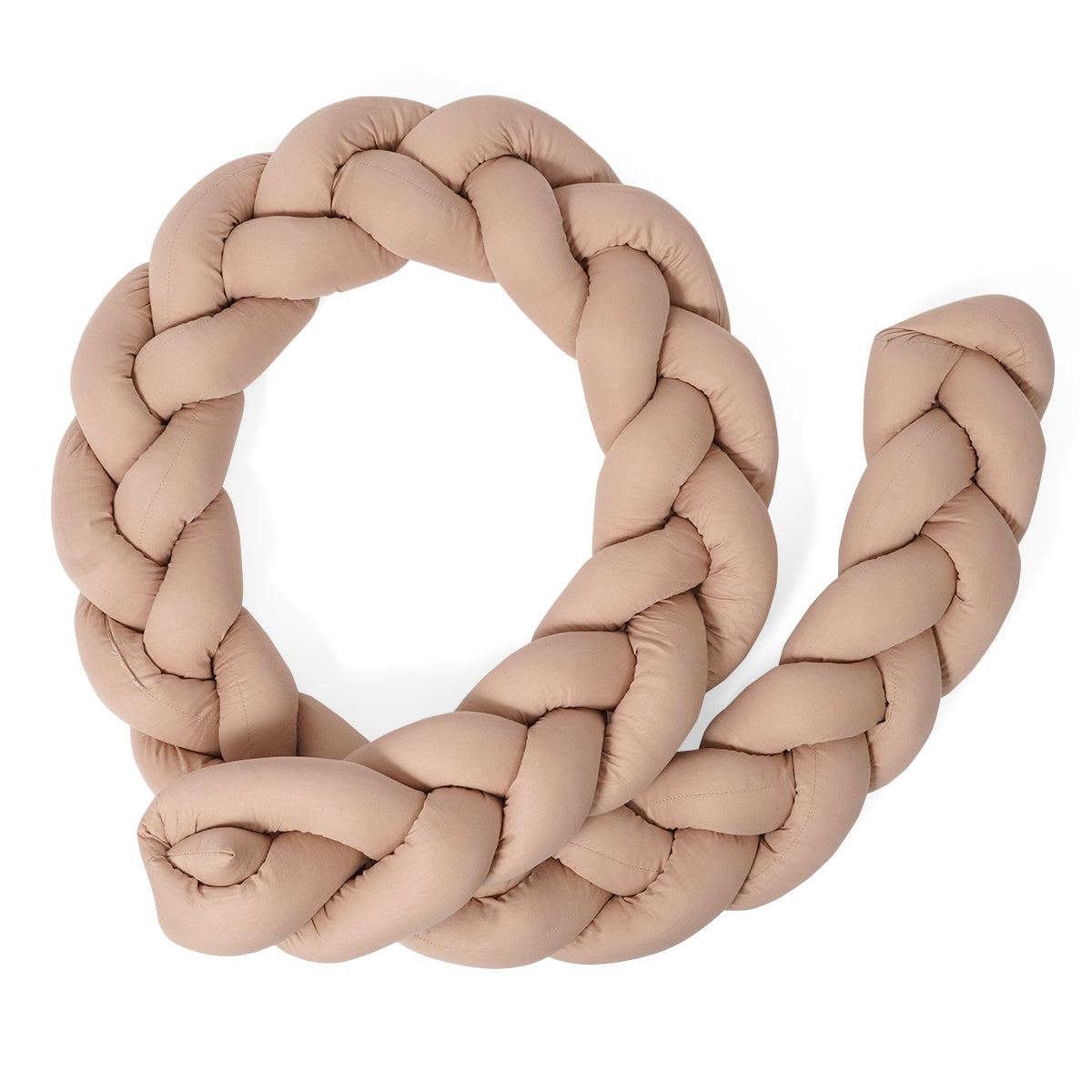 כרית צמה למיטה אולימולי חום | Olimoli Baby Braided Pillow Sand