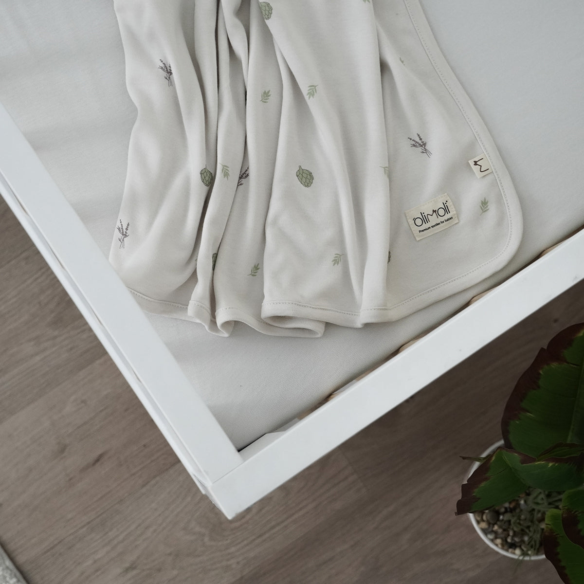 שמיכת קיץ M אולימולי ליין ארטישוק | Olimoli Artichoke Summer blanket 100X75 cm