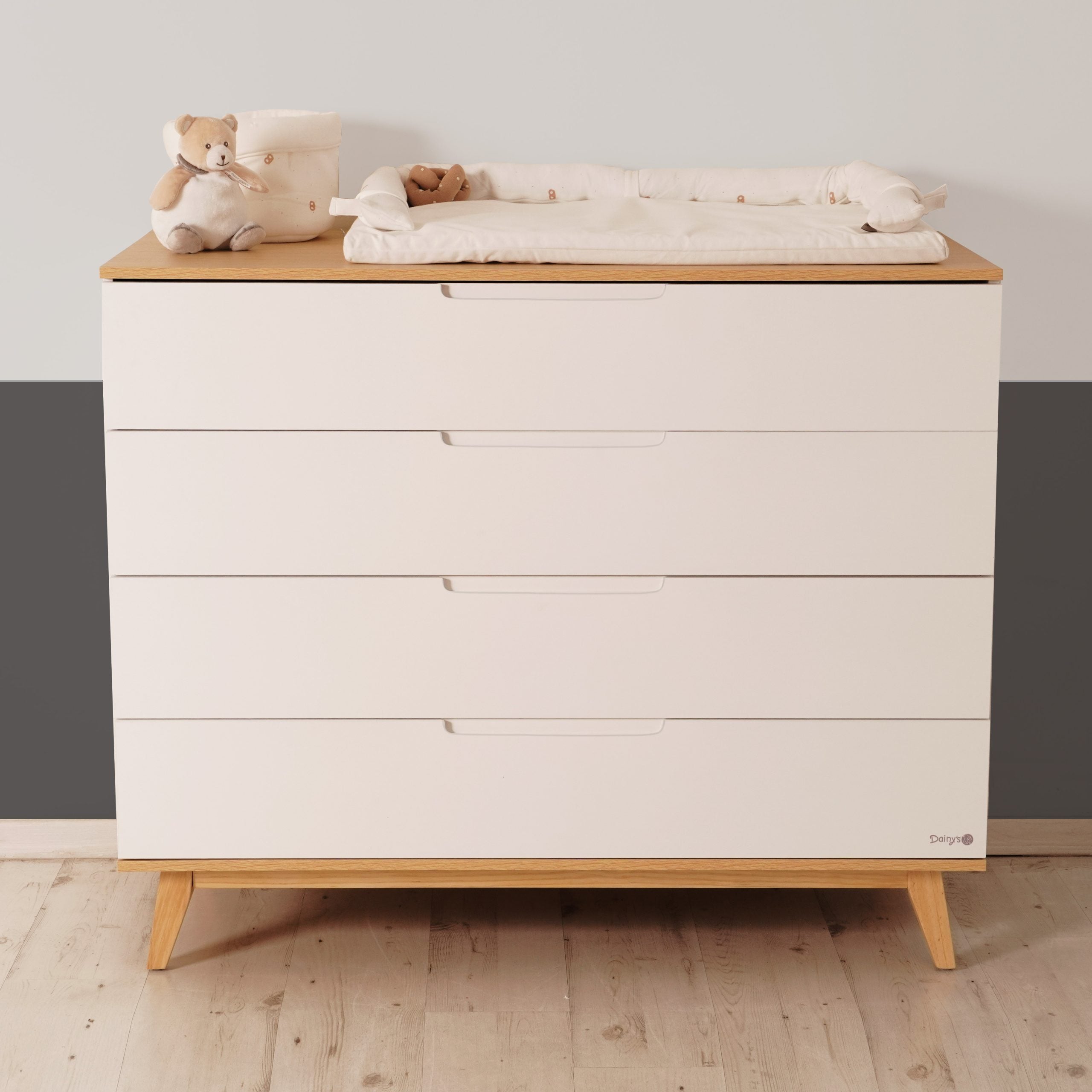 שידת אחסנה דייניז קלואי 100 ס"מ לבן/עץ | Dainy's Chloie™ Dresser White/Wood