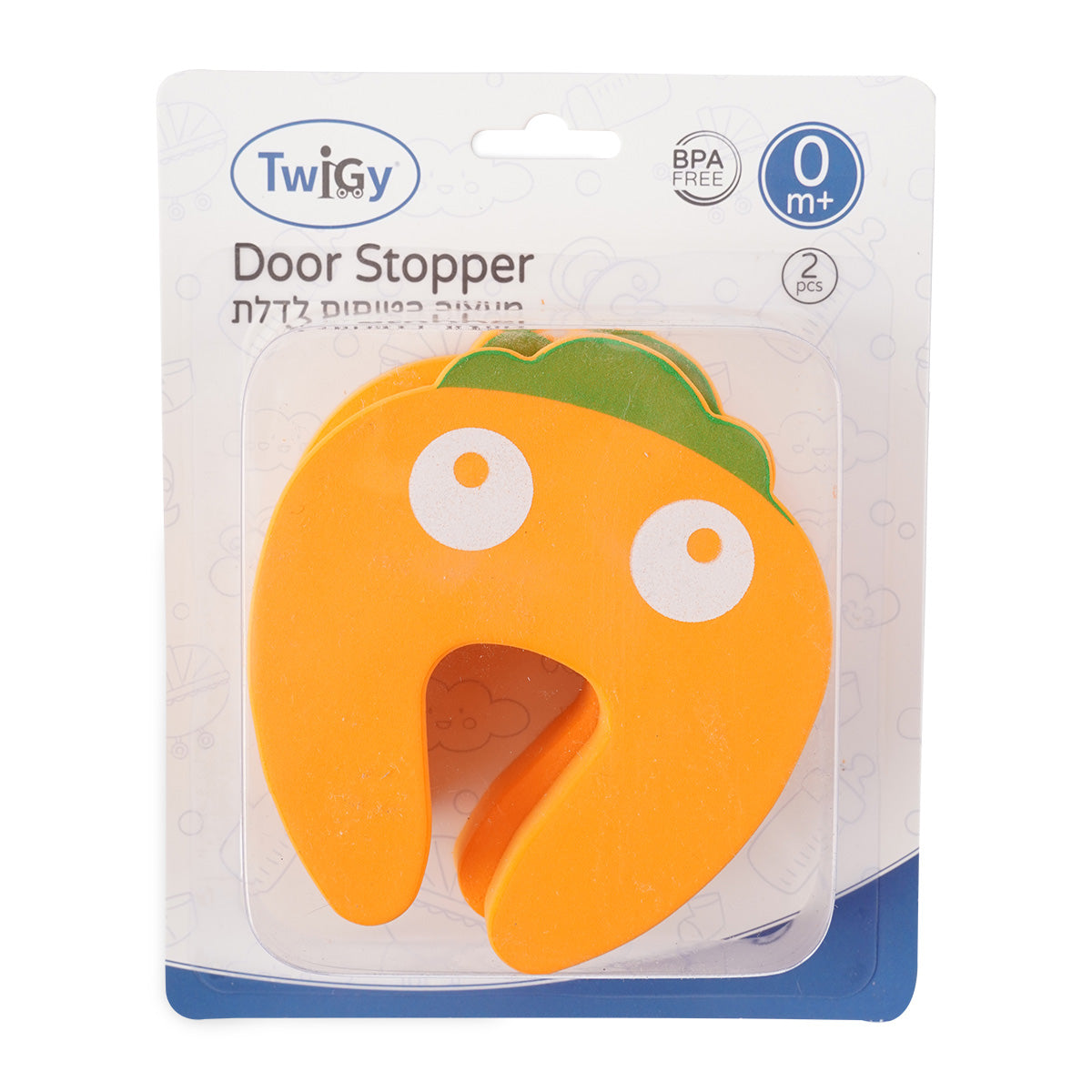 מעצור בטיחות לדלת טוויגי גזר | Twigy Door Stopper Carrot