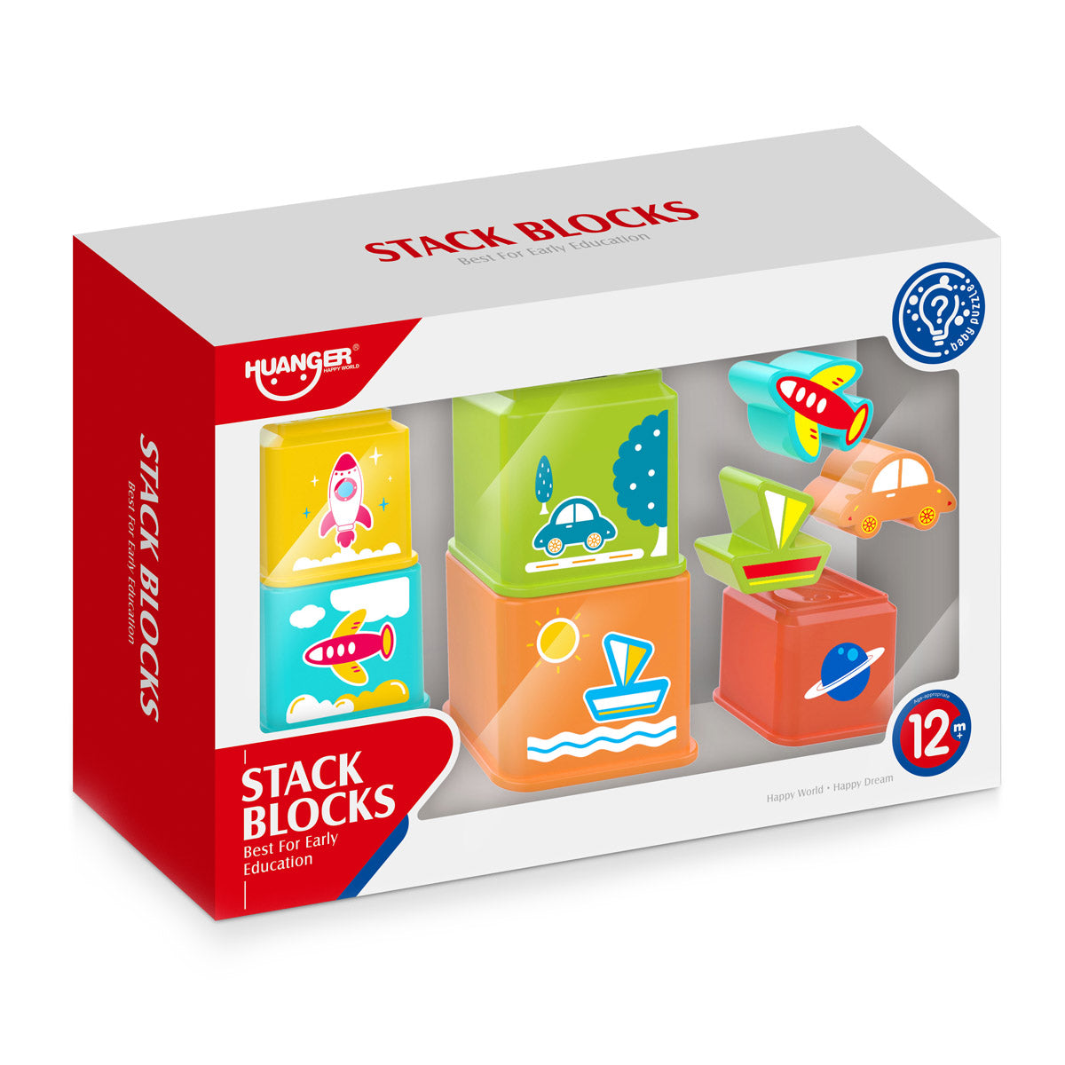 מגדל קוביות האנגר | Huanger Stacking Blocks