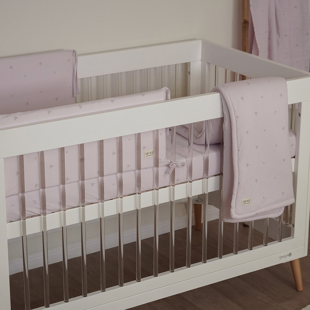 שמיכת מילוי L אולימולי ליין הרמוניית לילך | Olimoli Lilac Harmony filled Blanket 115X85 cm
