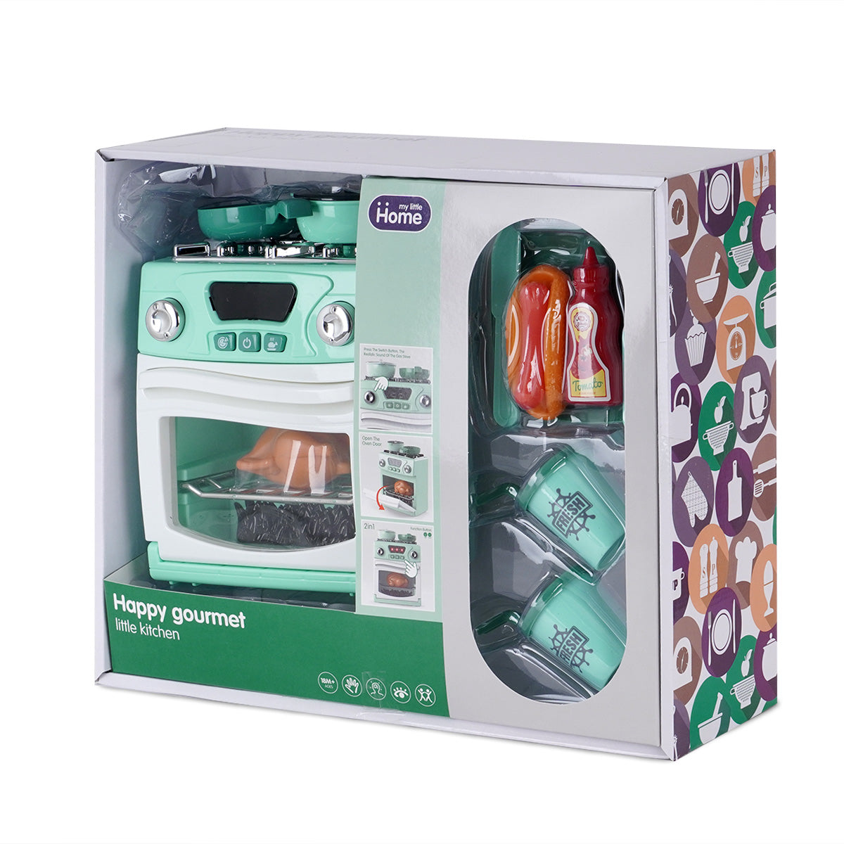 תנור משחק ירוק | Baking Oven Set Green