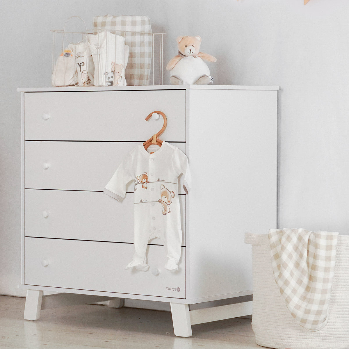 שידת אחסנה דייניז דוני 80 ס"מ לבן קלאסי | Dainy's Donny™ Dresser Classic white