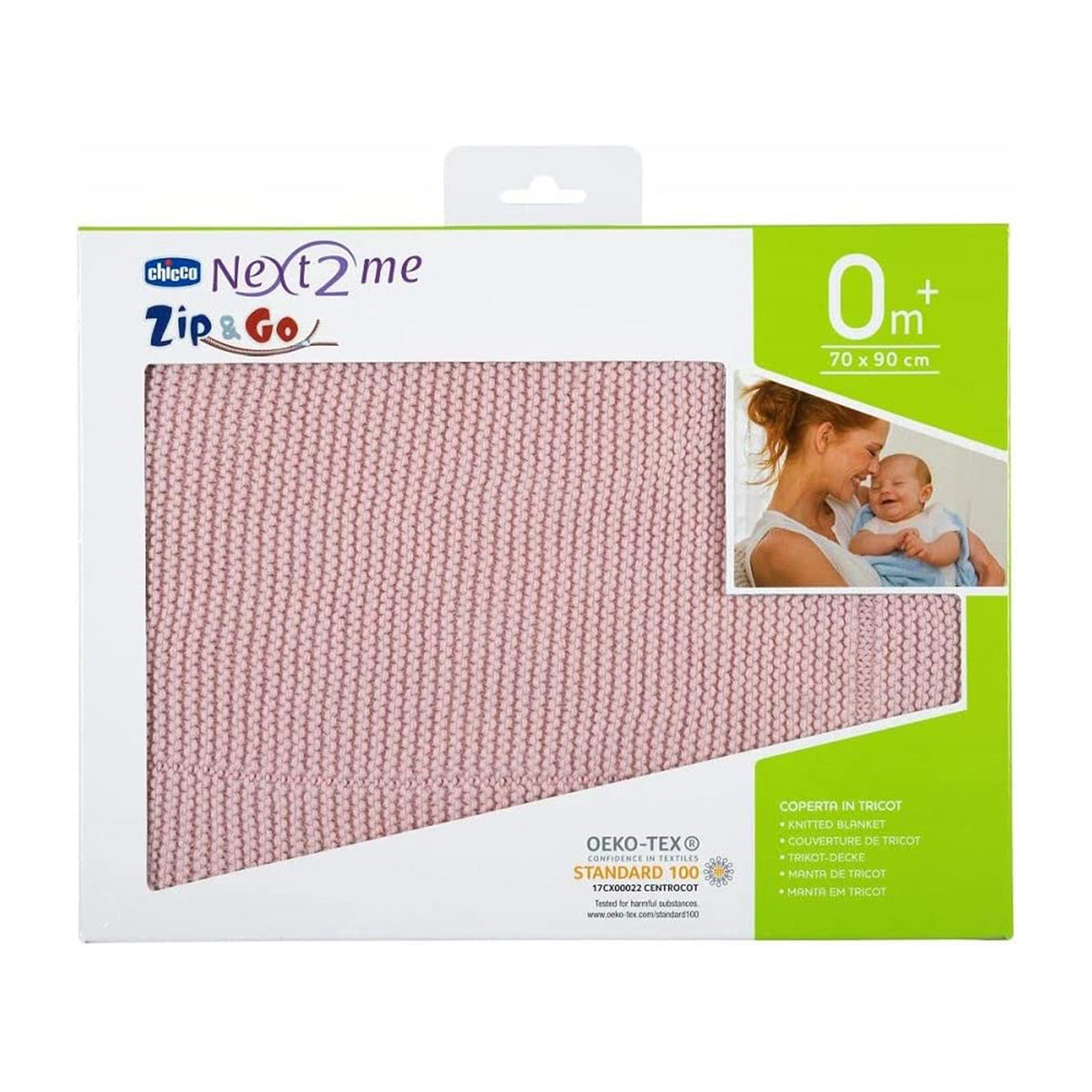 שמיכה סרוגה צ'יקו ורוד | Chicco Tricot Blanket