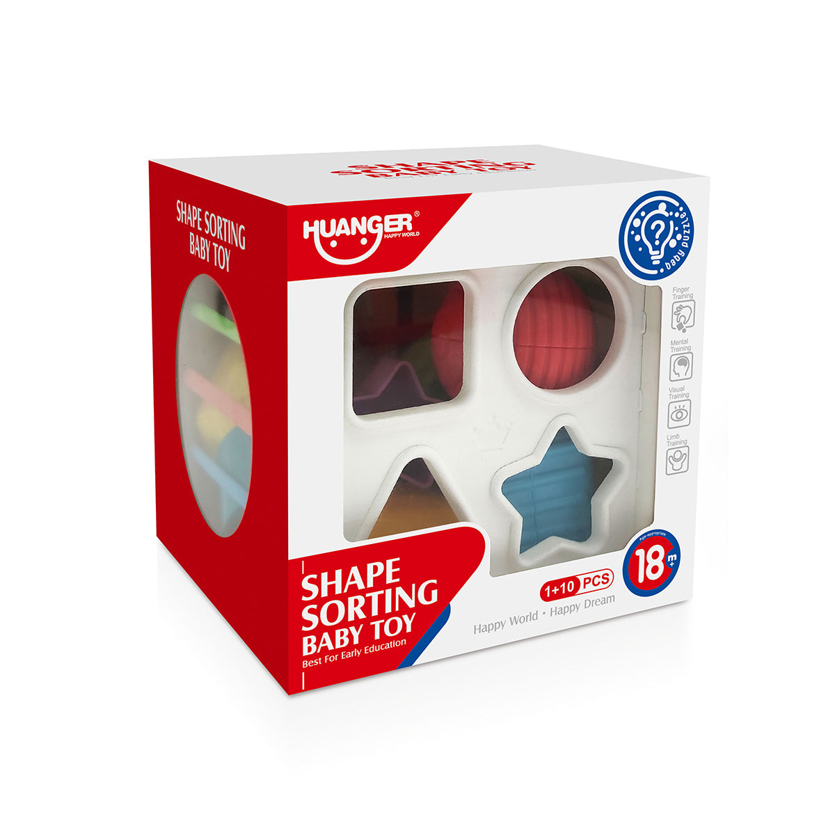 תיבת מיון צורות האנגר | Huanger Shape Sorting Baby Toy