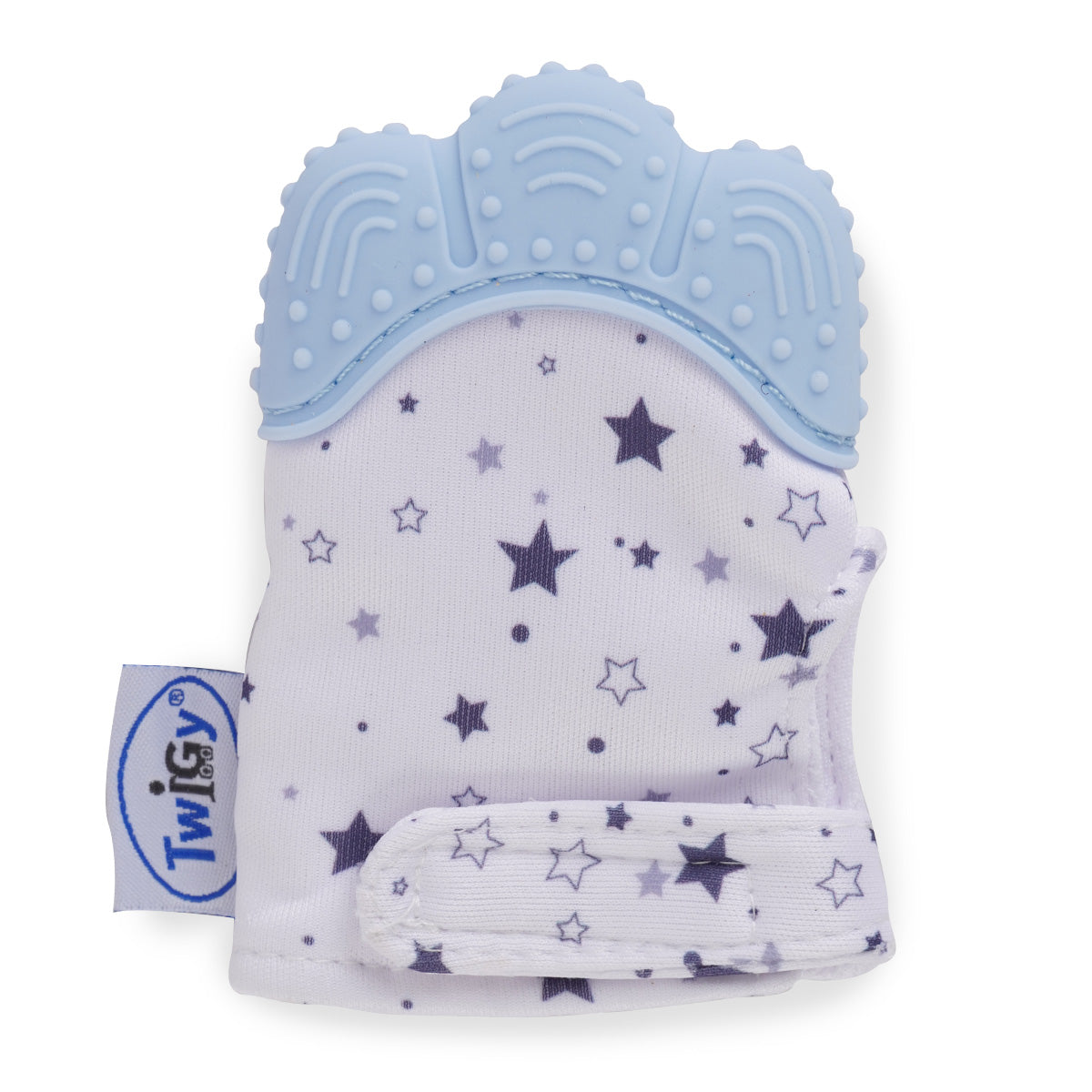 נשכן כפפה סיליקון טוויגי כחול | Twigy Teether Mitten Blue