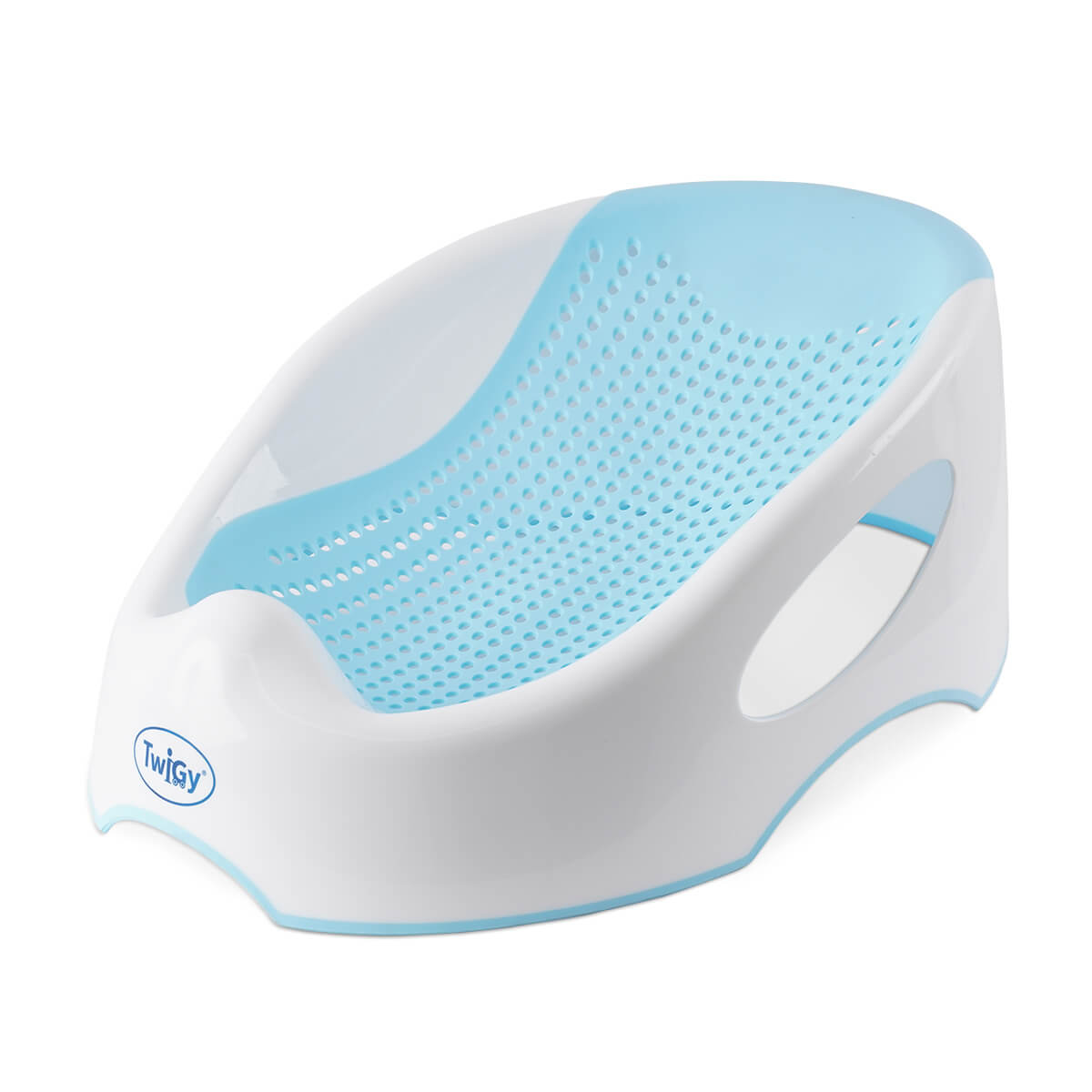 מושב אמבטיה לתינוק טוויגי כחול בהיר ולבן | Twigy Bath Seat Light Blue&White