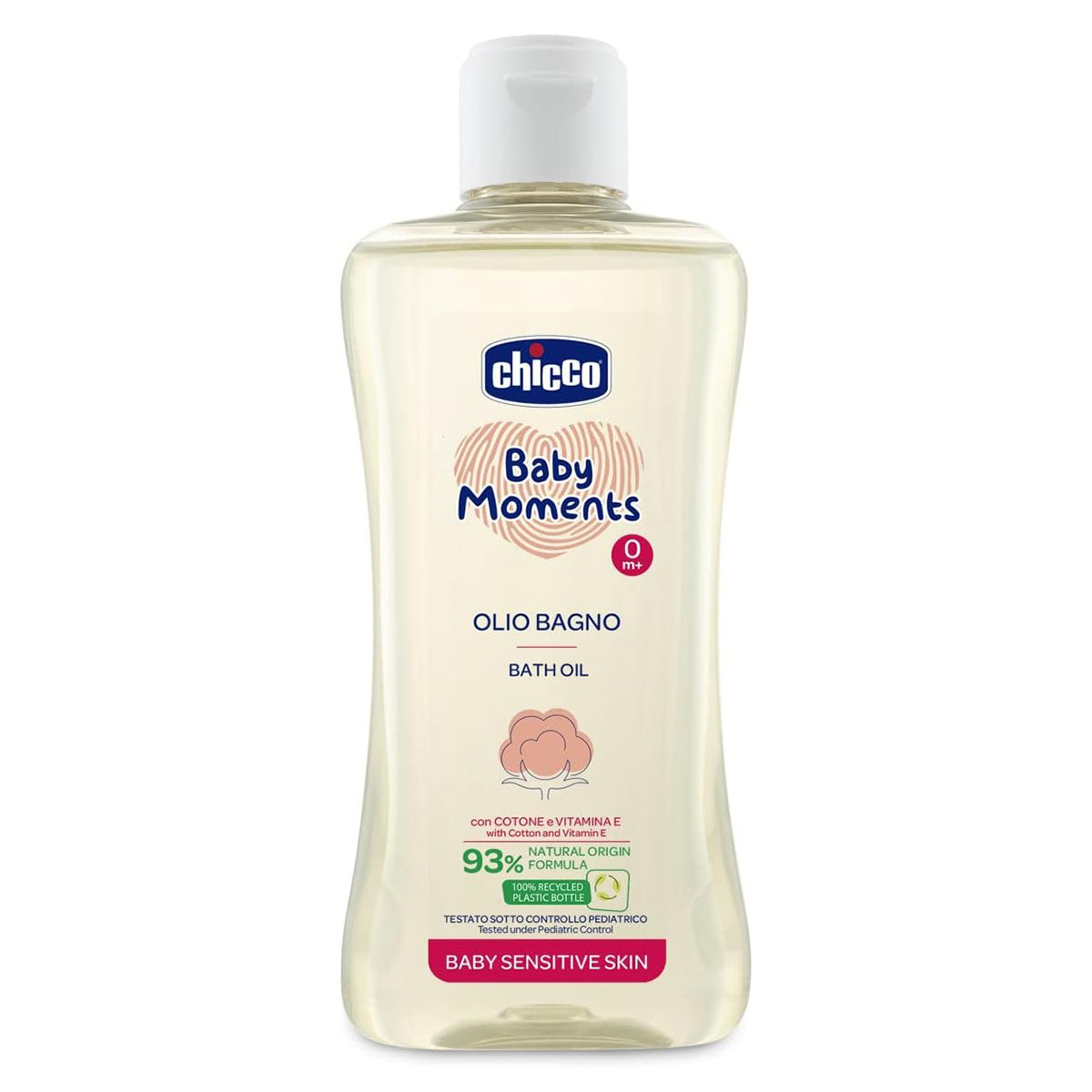 שמן אמבט צ'יקו בייבי מומנטס 200 מ"ל | Chicco Baby Moments Bath Oil