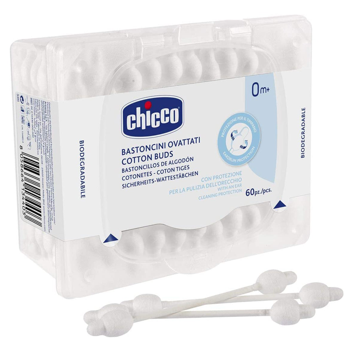 צמרוני אוזניים צ'יקו 60 יחי' | Chicco Cotton Buds