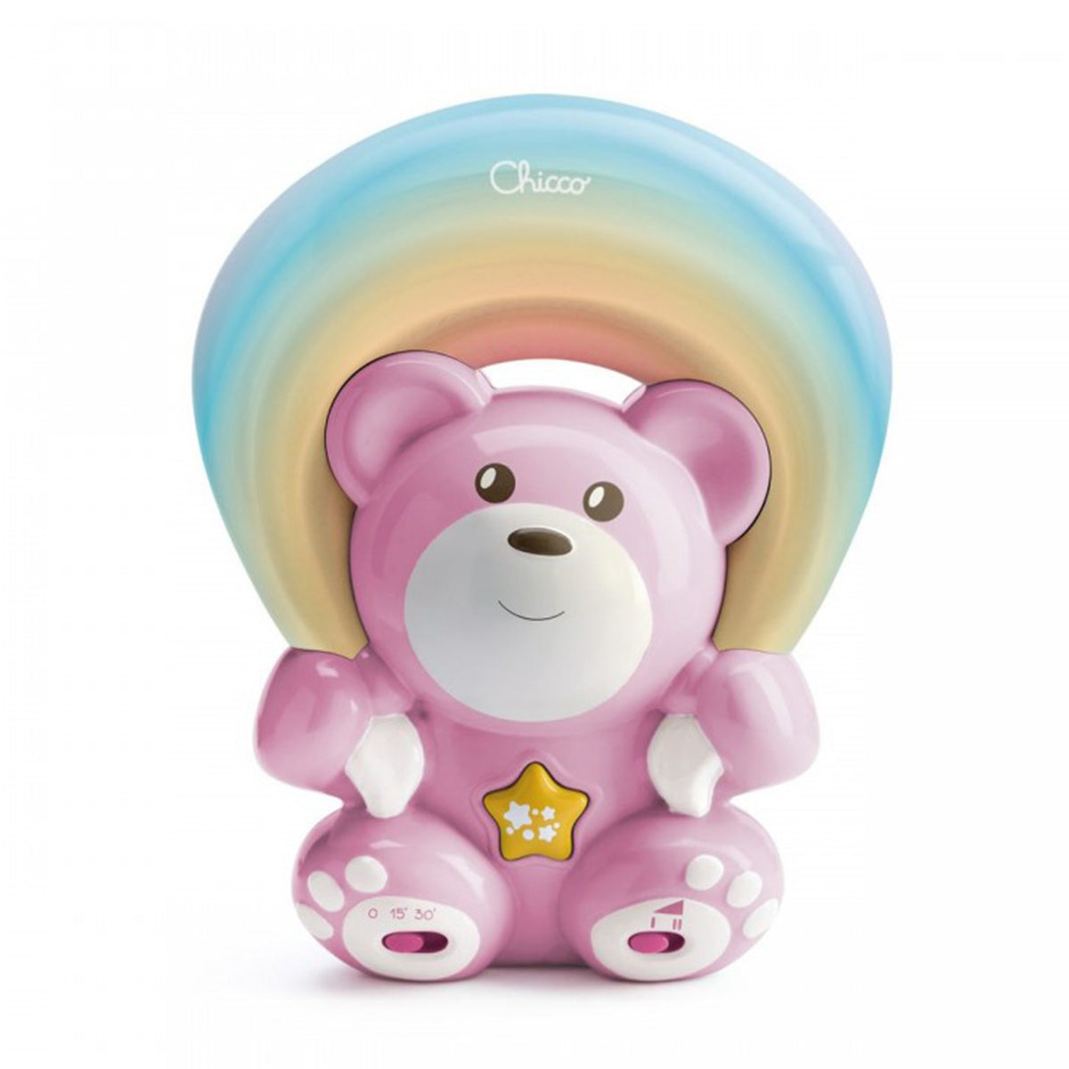 מנורת לילה צ'יקו דובי קשת בענן ורוד | Chicco Rainbow Bear Pink