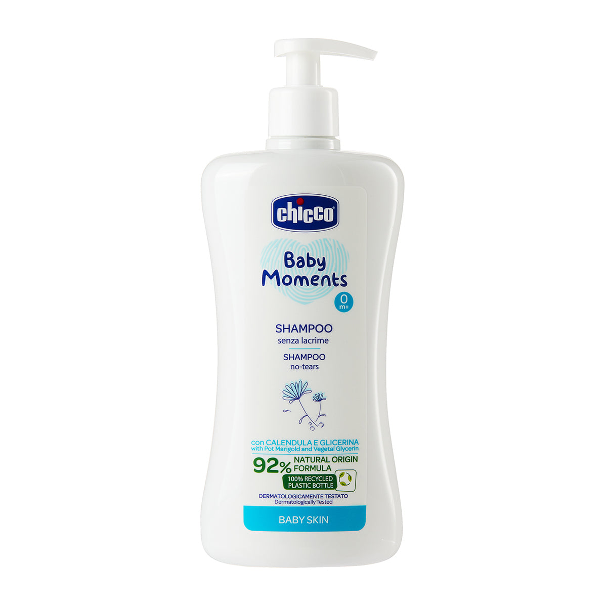 שמפו אל דמע צ'יקו בייבי מומנטס 500 מ"ל | Chicco Baby Moments No Tears Shampoo