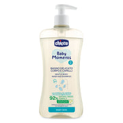 סבון גוף ושמפו עדין צ'יקו בייבי מומנטס 500 מ"ל | Chicco Baby Moments Gentle Body wash and Shampoo
