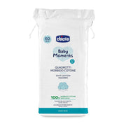 פדיות כותנה רכות לתינוק צ'יקו 60 יחידות | Chicco Baby Moments Soft Cotton Squares 60 PCS