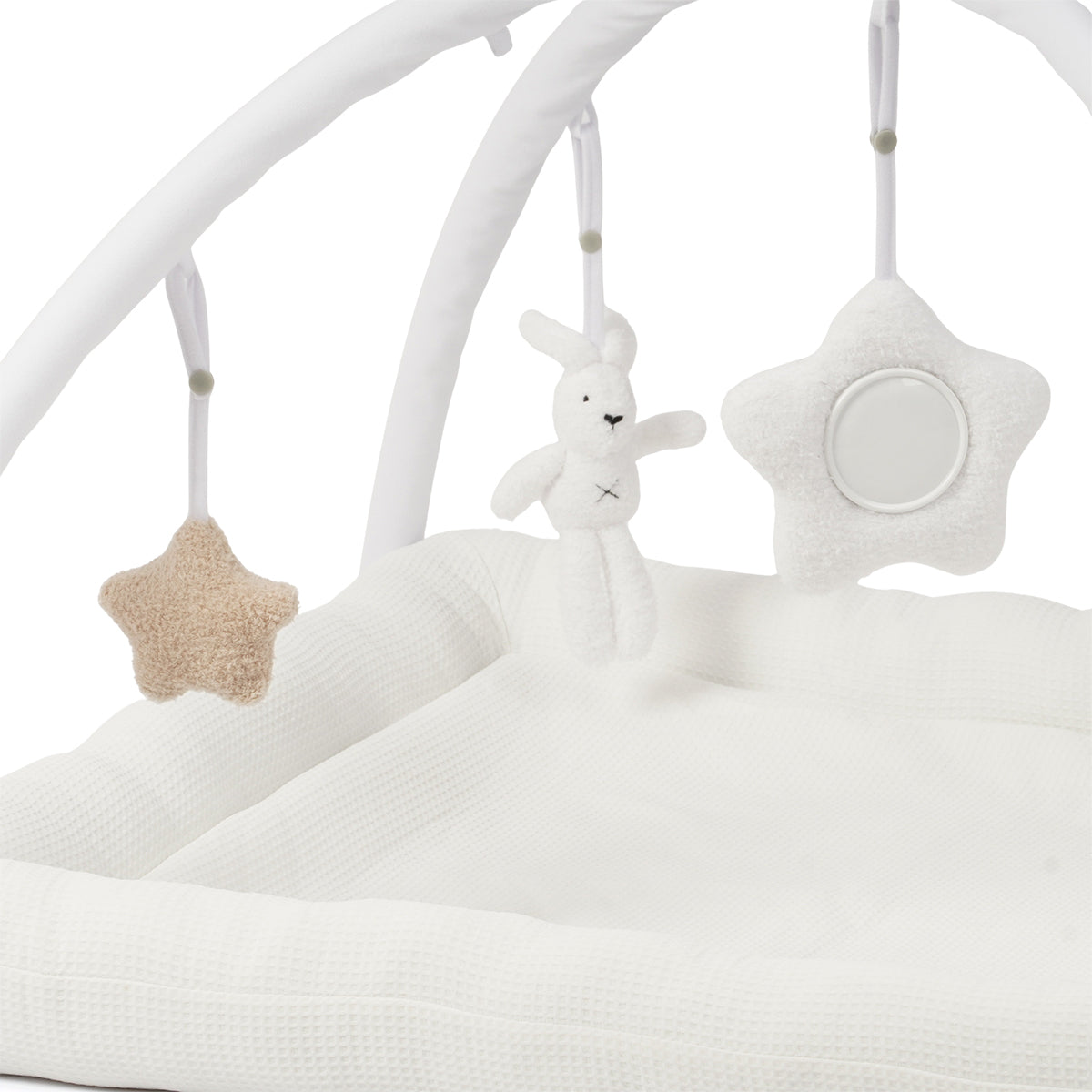 משטח פעילות טוויגי לבן | Twigy Animals & Smiles Baby Comfy Playgym White