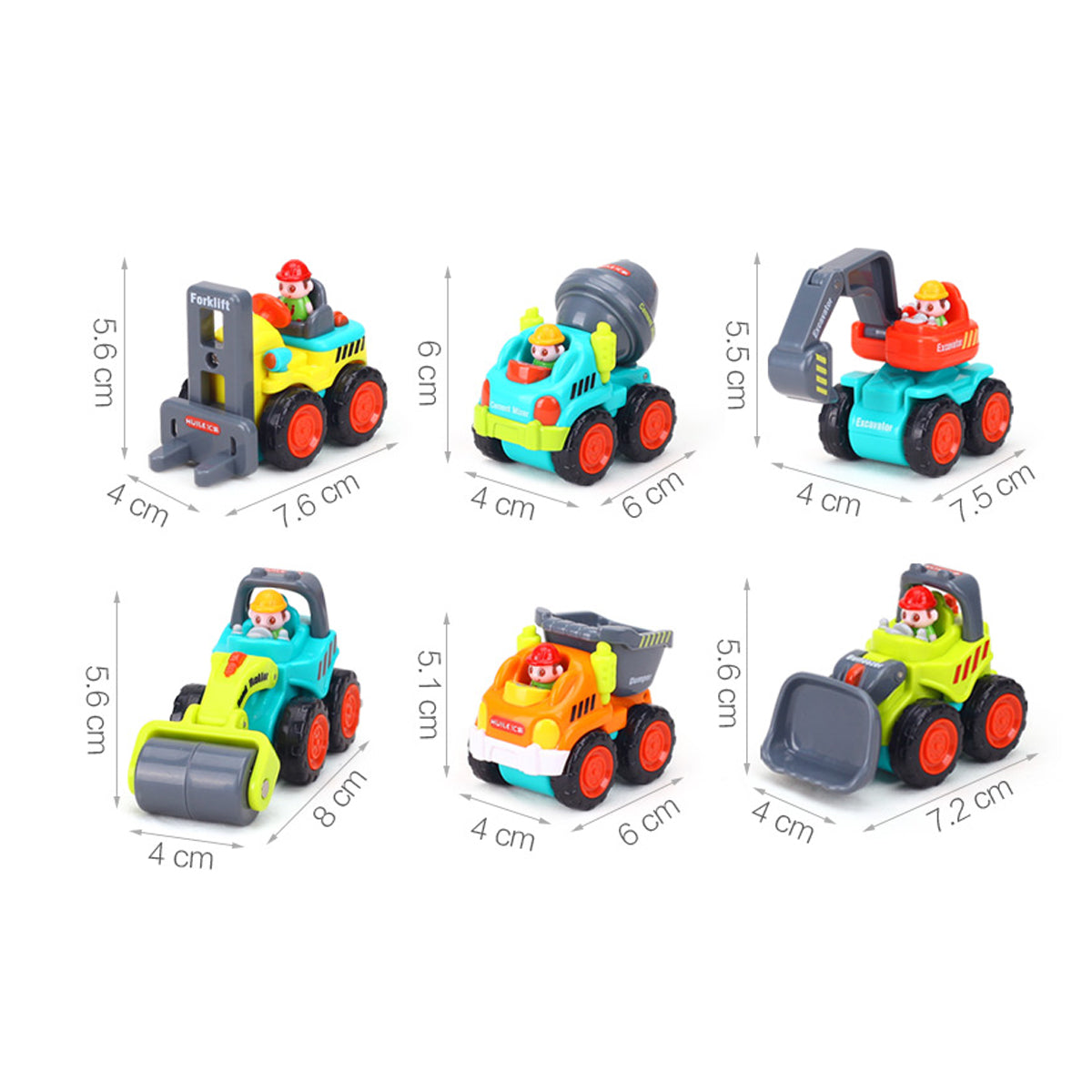 כלי רכב לעבודה (1 יח') הולה טויס | Hola Toys Super Construction Vehicle