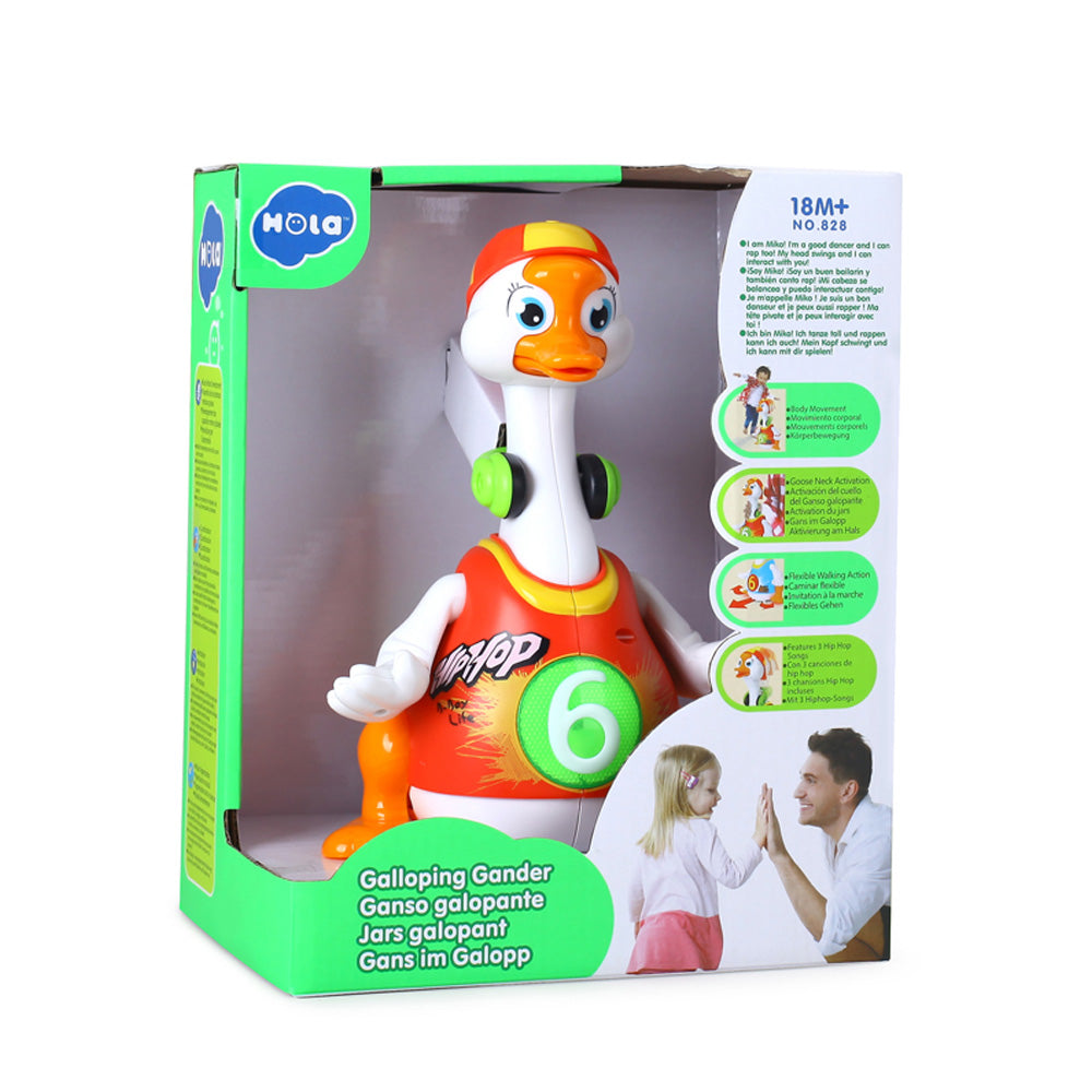 ברווז מרקד הולה טויס כחול | Hola Toys Swing Goose blue