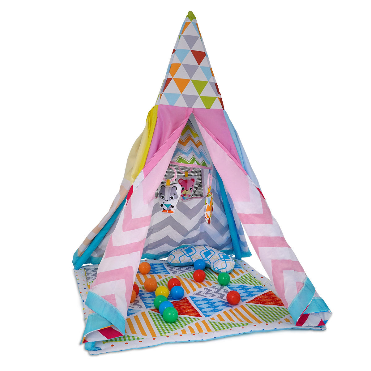 אוהל פעילות טוויגי עם 20 כדורים זיגזג | Twigy Antelope Zigzag