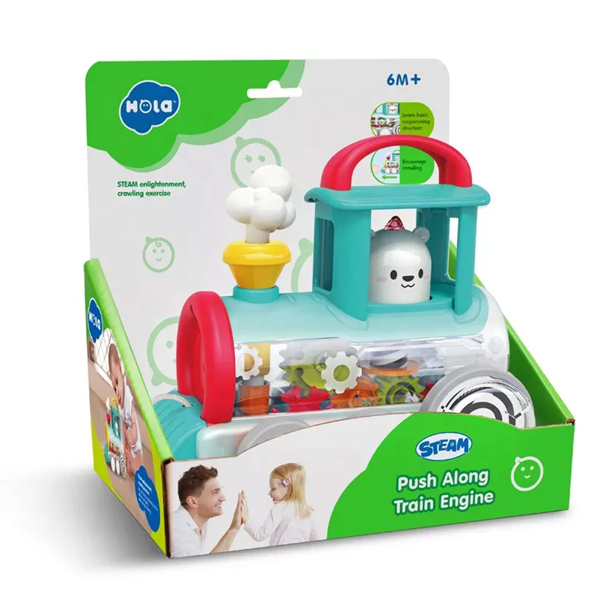 קטר רכבת הולה טויס | Hola Toys Push Along Train Engine