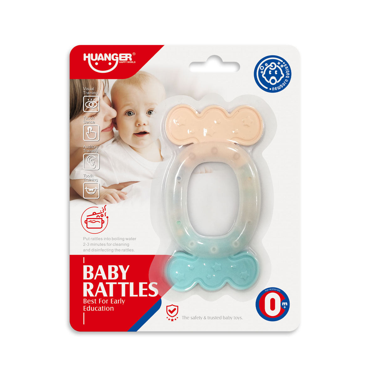 נשכן רעשן האנגר | Huanger Teether Rattle Toys