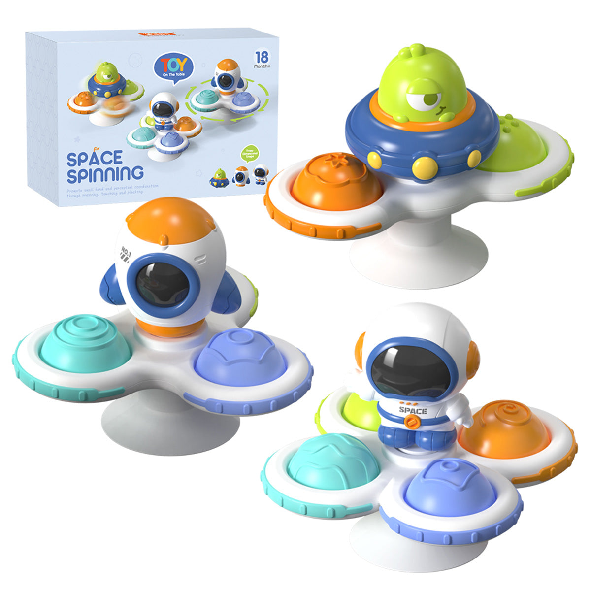 ספינר חלל מארז 3 יח' אינג בייבי | Ing Baby Space Spin 3 pcs
