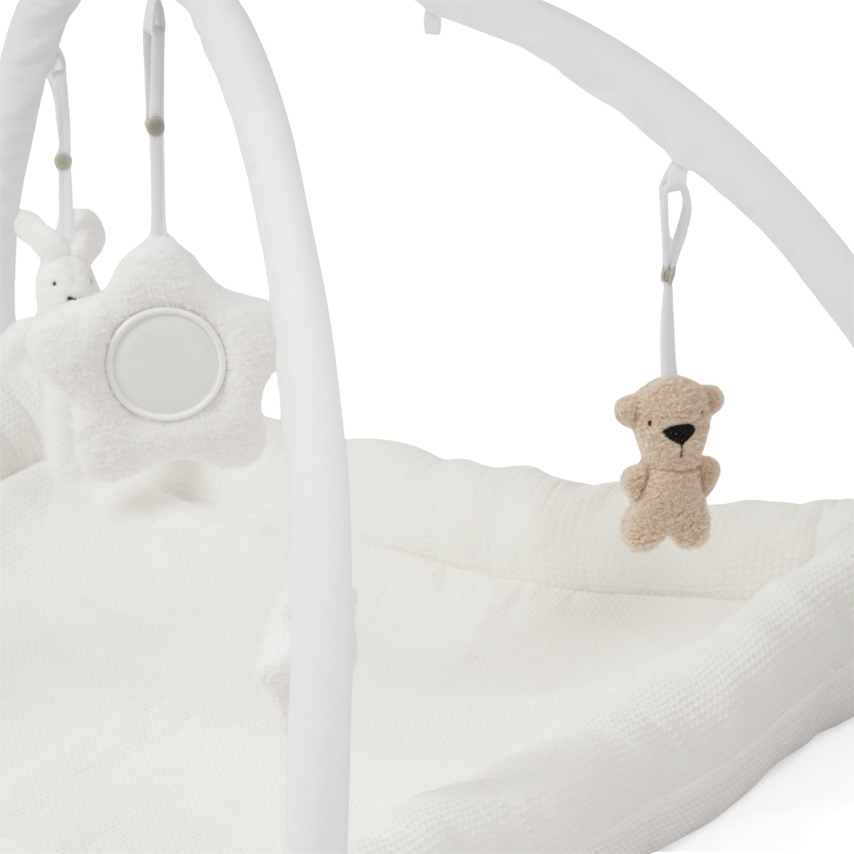 משטח פעילות טוויגי לבן | Twigy Animals & Smiles Baby Comfy Playgym White