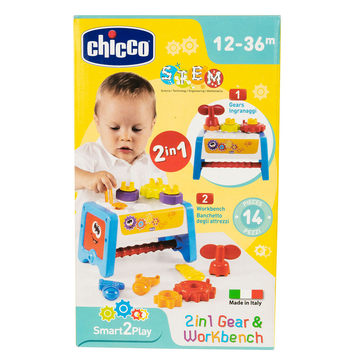 שולחן עבודה צ'יקו צבעוני | Chicco 2 in 1 Gear and Workbench Colorful