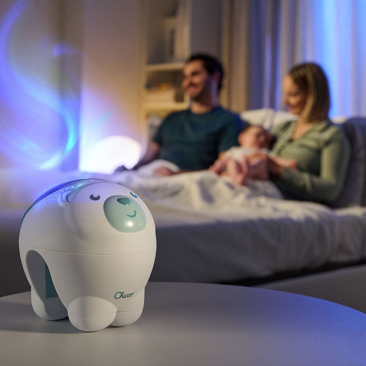 מקרן צ'יקו דב קוטב כחול | Chicco Polar Bear Projector Light Blue