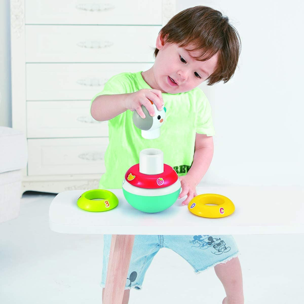 מגדל טבעות מתנדנד חד קרן הולה טויס ‏‏| Hola Toys Roly-Poly Unicorn