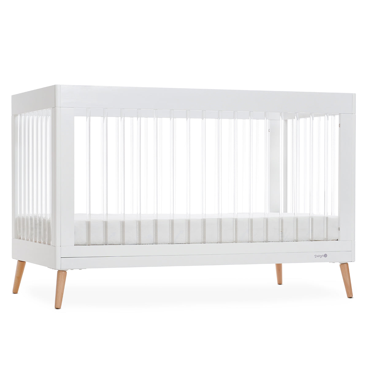מיטת תינוק דייניז אמנדה 130X70 ס"מ לבן/אקריל | Dainy's Amanda™ Baby Bed White/acrylic