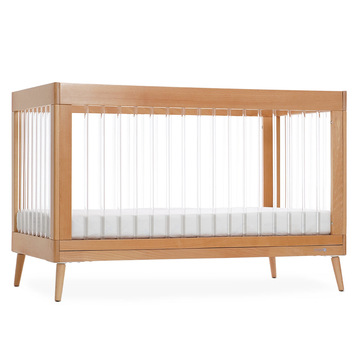 מיטת תינוק דייניז אמנדה עץ טבעי/אקריל | Dainy's Amanda™ Baby Bed Natural/acrylic 130×70 cm