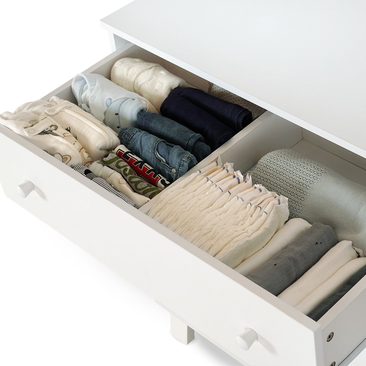 שידת אחסנה דייניז דוני 80 ס"מ לבן קלאסי | Dainy's Donny™ Dresser Classic white