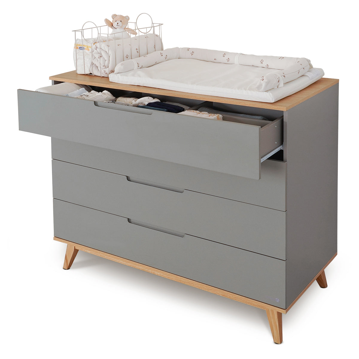 שידת אחסנה דייניז קיילי 120 ס"מ אפור/עץ | Dainy's Kylie™ Dresser Graphit/Wood