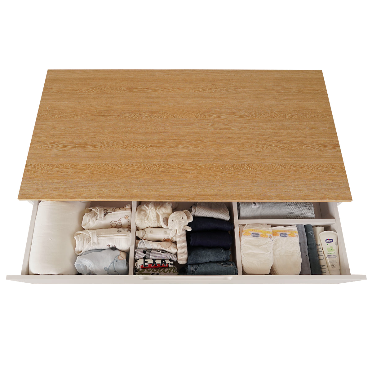 שידת אחסנה דייניז קיילי 120 ס"מ לבן/עץ | Dainy's Kylie™ Dresser White/Wood
