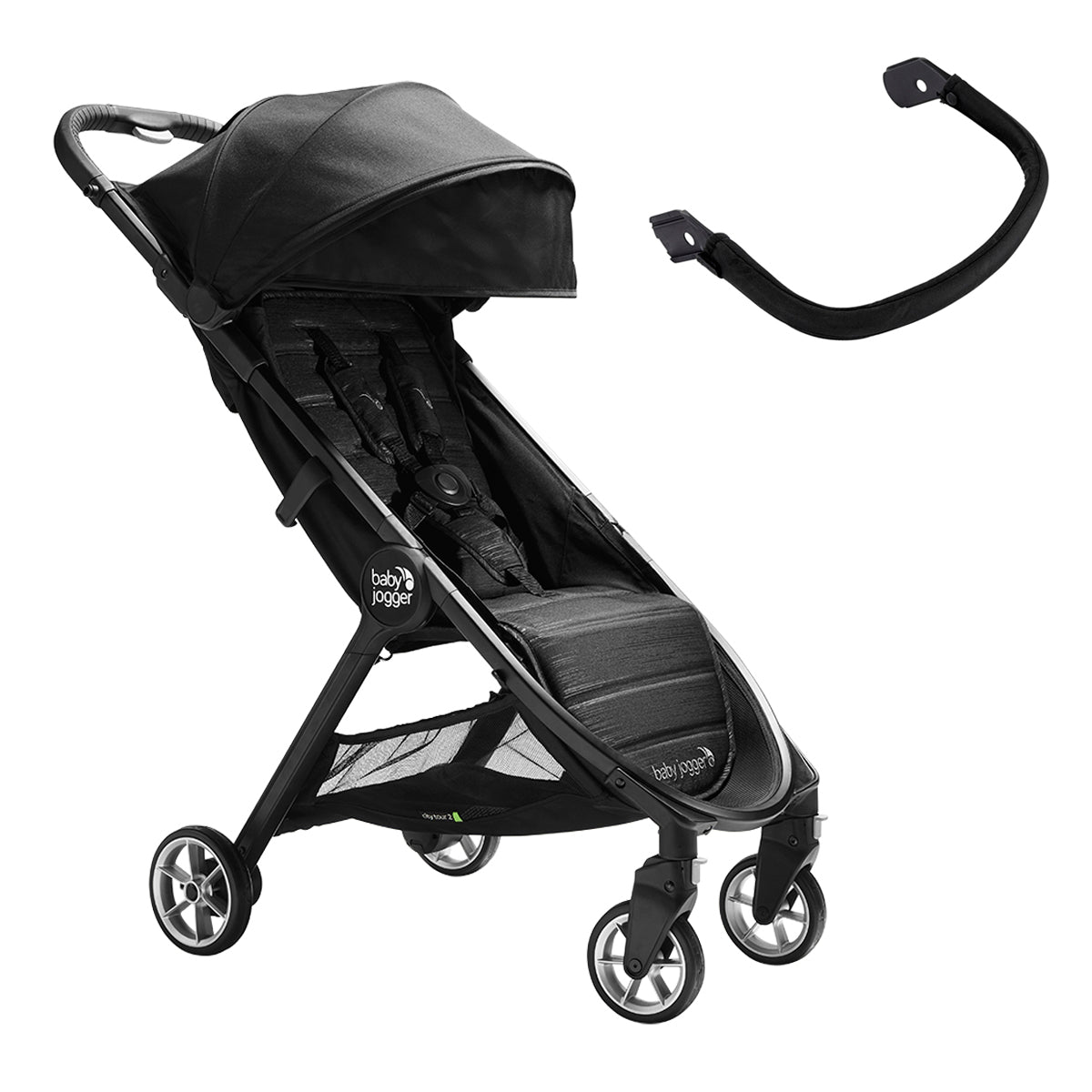ערכת עגלה בייבי ג'וגר סיטי תור 2 + פגוש שחור זפת | Baby Jogger City Tour™ 2 Pitch Black