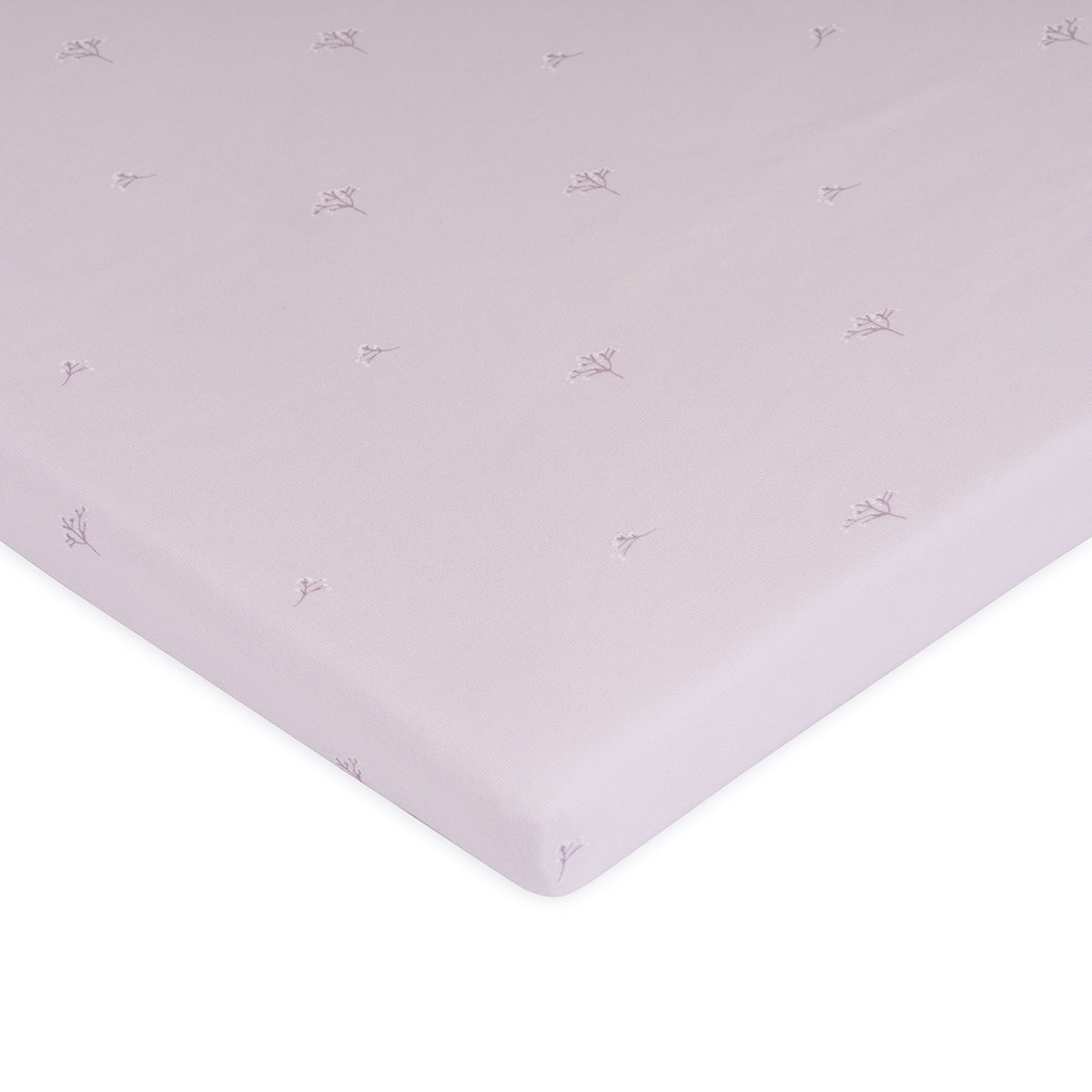 סדין עריסה אולימולי ליין הרמוניית לילך | Olimoli Lilac Harmony Crib Sheet 90X60 cm