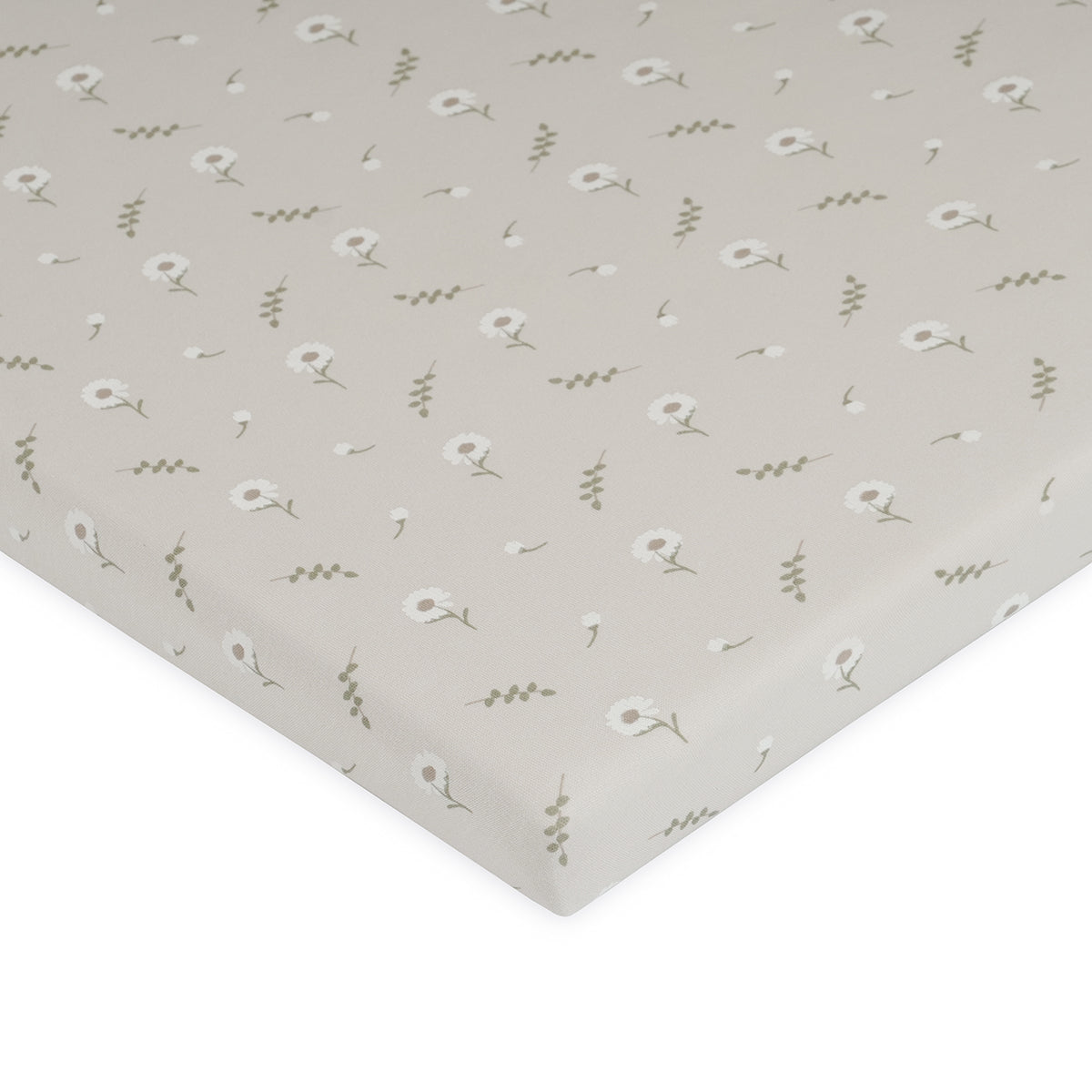 סדין לול אולימולי ליין פריחה לבנה | Olimoli White Blossom Playpen Sheet 100X100 cm