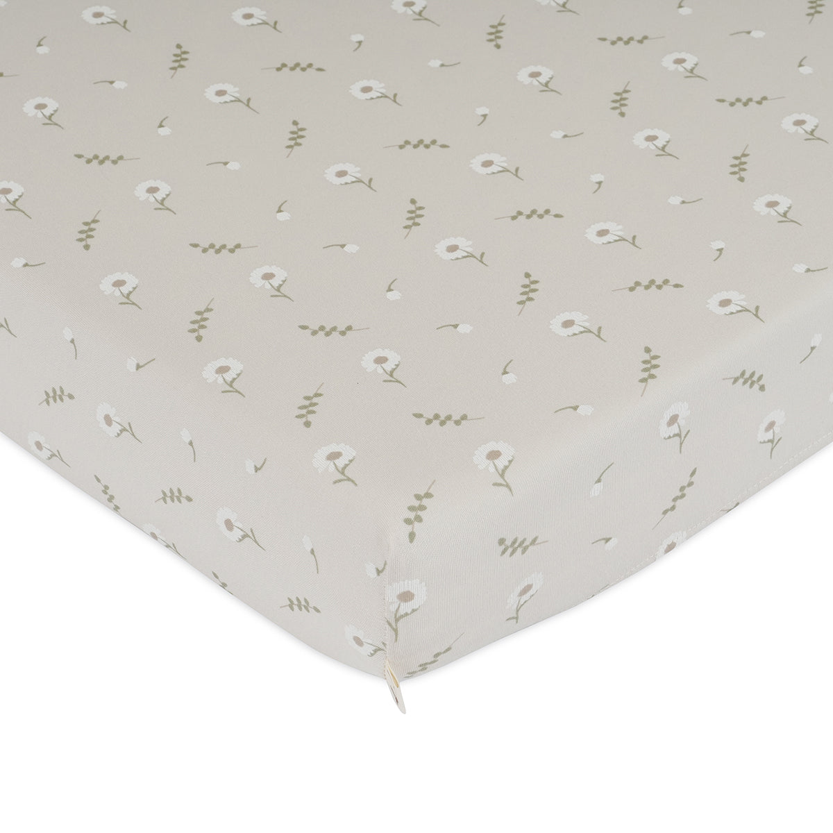 סדין מיטה אולימולי ליין פריחה לבנה | Olimoli White Blossom Baby Bed Sheet 135X80 cm