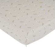 סדין מיטה אולימולי ליין פריחה לבנה | Olimoli White Blossom Baby Bed Sheet 135X80 cm