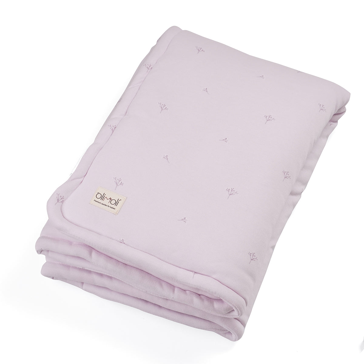 שמיכת מילוי L אולימולי ליין הרמוניית לילך | Olimoli Lilac Harmony filled Blanket 115X85 cm